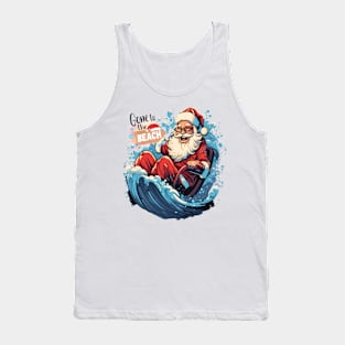 Santa took off to the beach! Tank Top